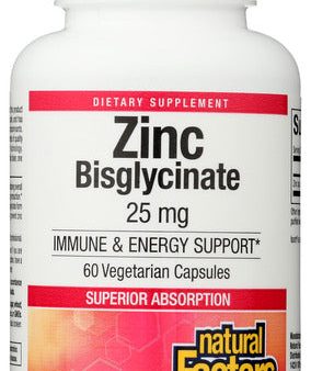 ZINC NATURAL FACTORS 25 MG BISGLYC    068958016924 For Sale