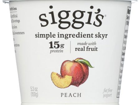 YOGURT SIGGIS PEACH 5.3oz NF    898248001114 Discount