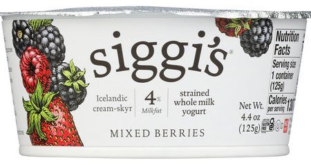 YOGURT SIGGIS MIX BERRY 4% 4oz    898248001565 Fashion