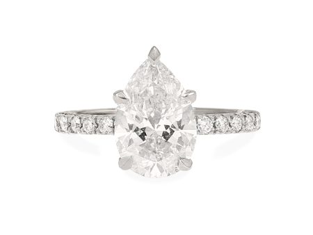 2.53ct Pear Lab Grown Diamond Louise Ring Online now