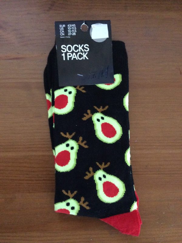 H&M Christmas Socks Avocado Reindeer Online