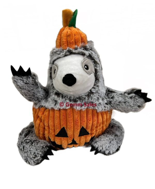 Giftable World Pet Toy Collection - Sloth Jack-O-Lantern Dog Toy Online Sale