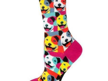 ModSocks Men s Crew Pop Art Pitbull Supply