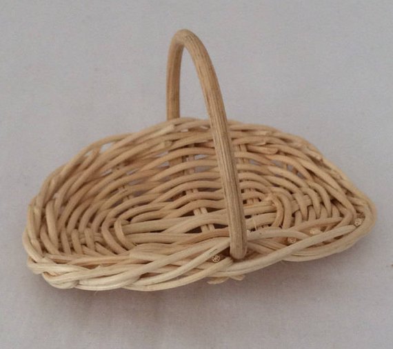 Miniature Flower Basket, Miniatures Craft Supply - 3 Inches Cheap