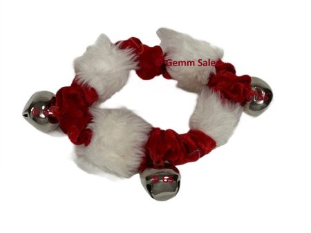 Petco Dog Velvet Collar Jingle Bells - Red Large Supply