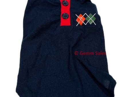 Wag n Woof Dog Polo Shirt - Navy Blue Online now