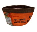 Bow Wow Pals Pet Travel Water Bowl - Orange Fashion